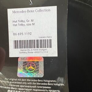 Two Mercedes Stetson fedora hats